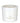 Glossy White Round Glass Soy Candle